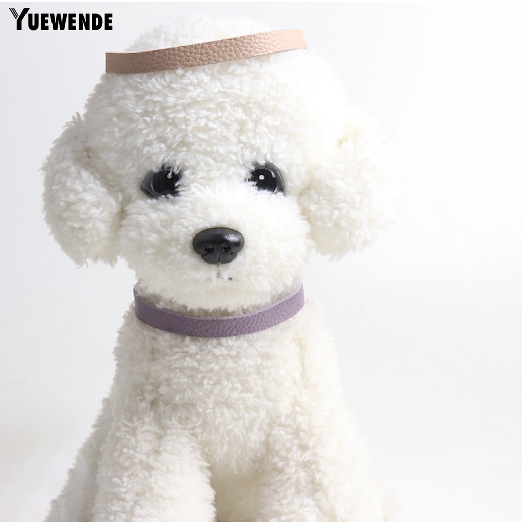 Vòng Cổ Giả Da Chống Cắn Có Thể Điều Chỉnh Gắn Chuông Cho Thú Cưng