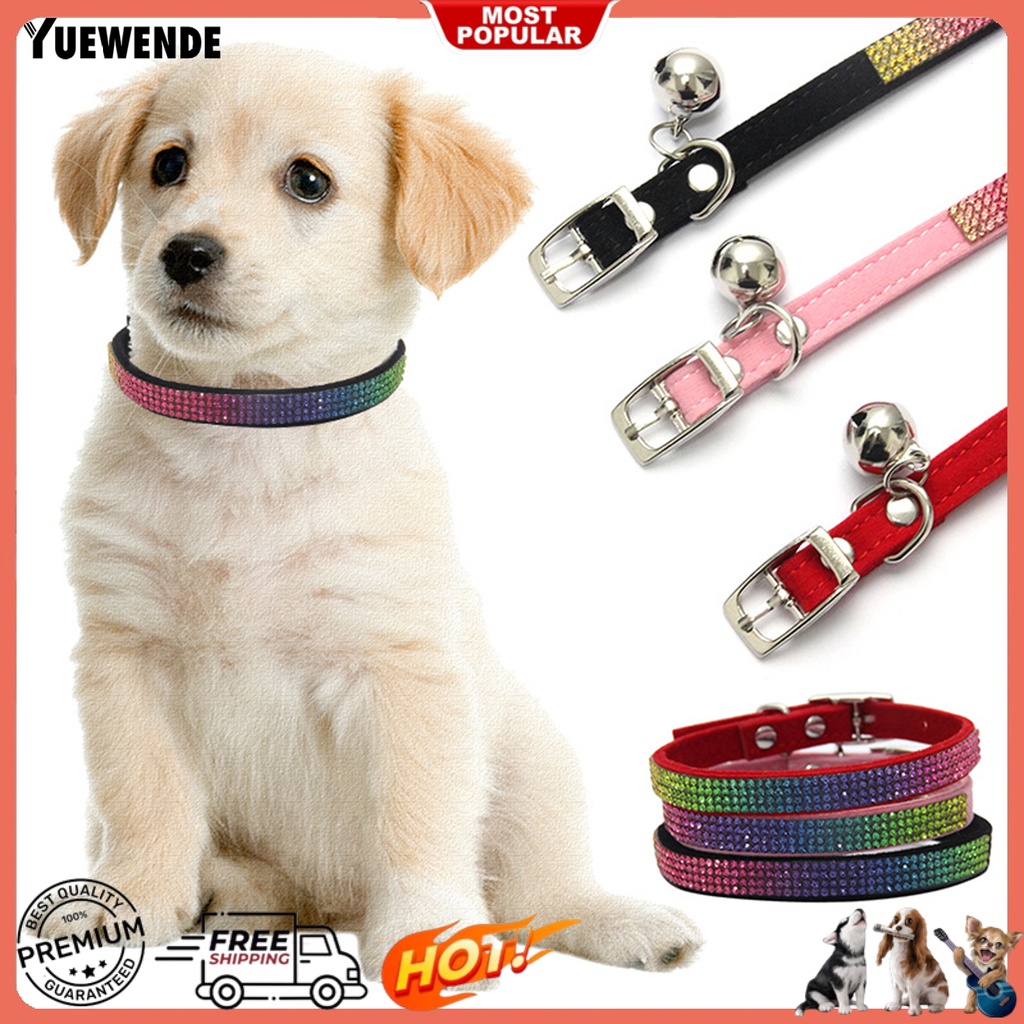 Yq.e Vòng Cổ Đính Đá Sáng Bóng Thoải Mái Có Thể Điều Chỉnh Dành Cho Mèo Cưng