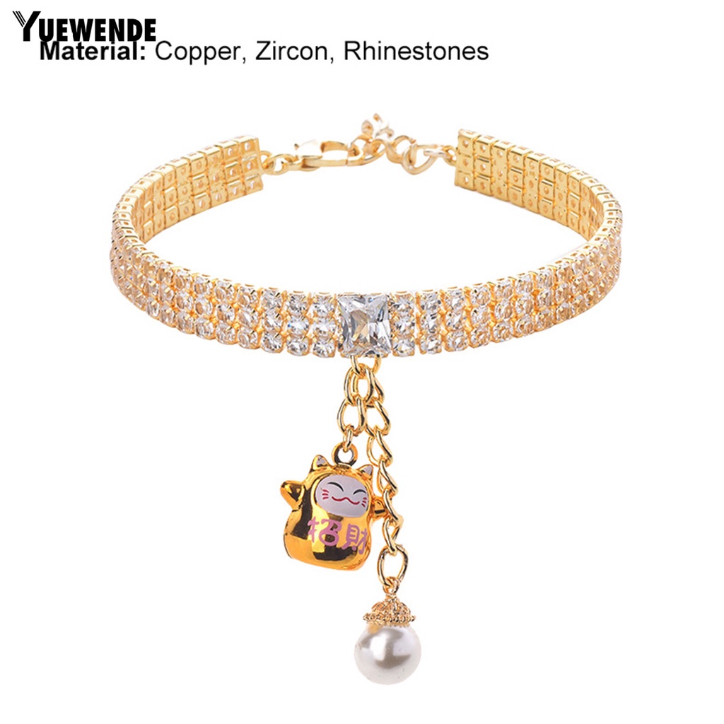 Vòng Cổ Đính Pha Lê Giả Đa Năng Dễ Thương Cho Thú Cưng