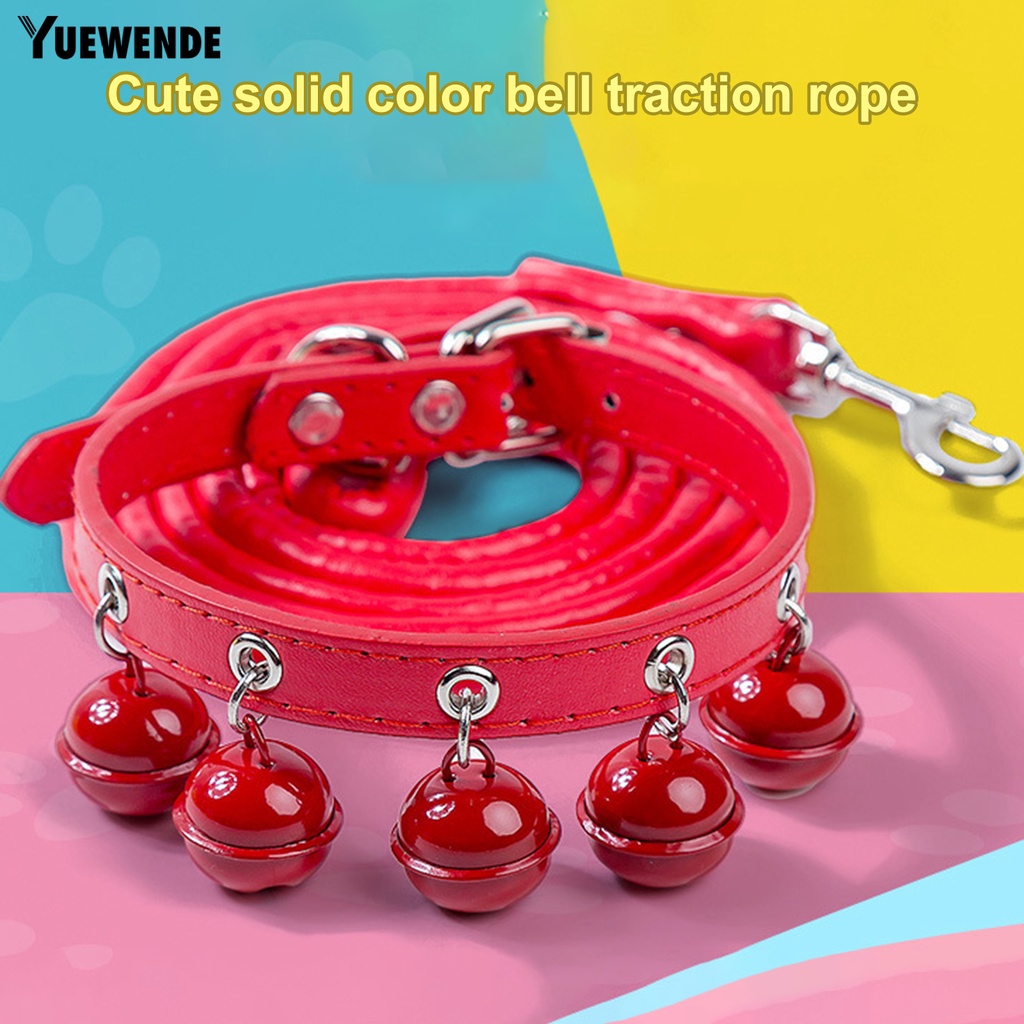 Dây Dắt Thú Cưng Đi Dạo Chống Sặc Màu Trơn Dễ Thương
