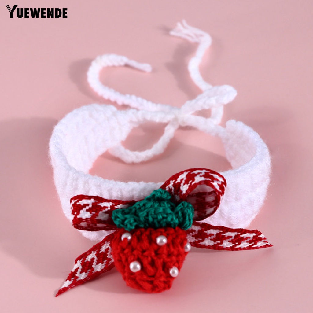 Khăn Choàng Cổ Họa Tiết Dâu Tây Thời Trang Đáng Yêu Dành Cho Thú Cưng