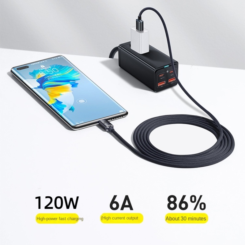 Dây Cáp Sạc Nhanh 120W Mione 6A 66W 120W USB Type C Cho Xiaomi chất lượng cao chuyên dụng