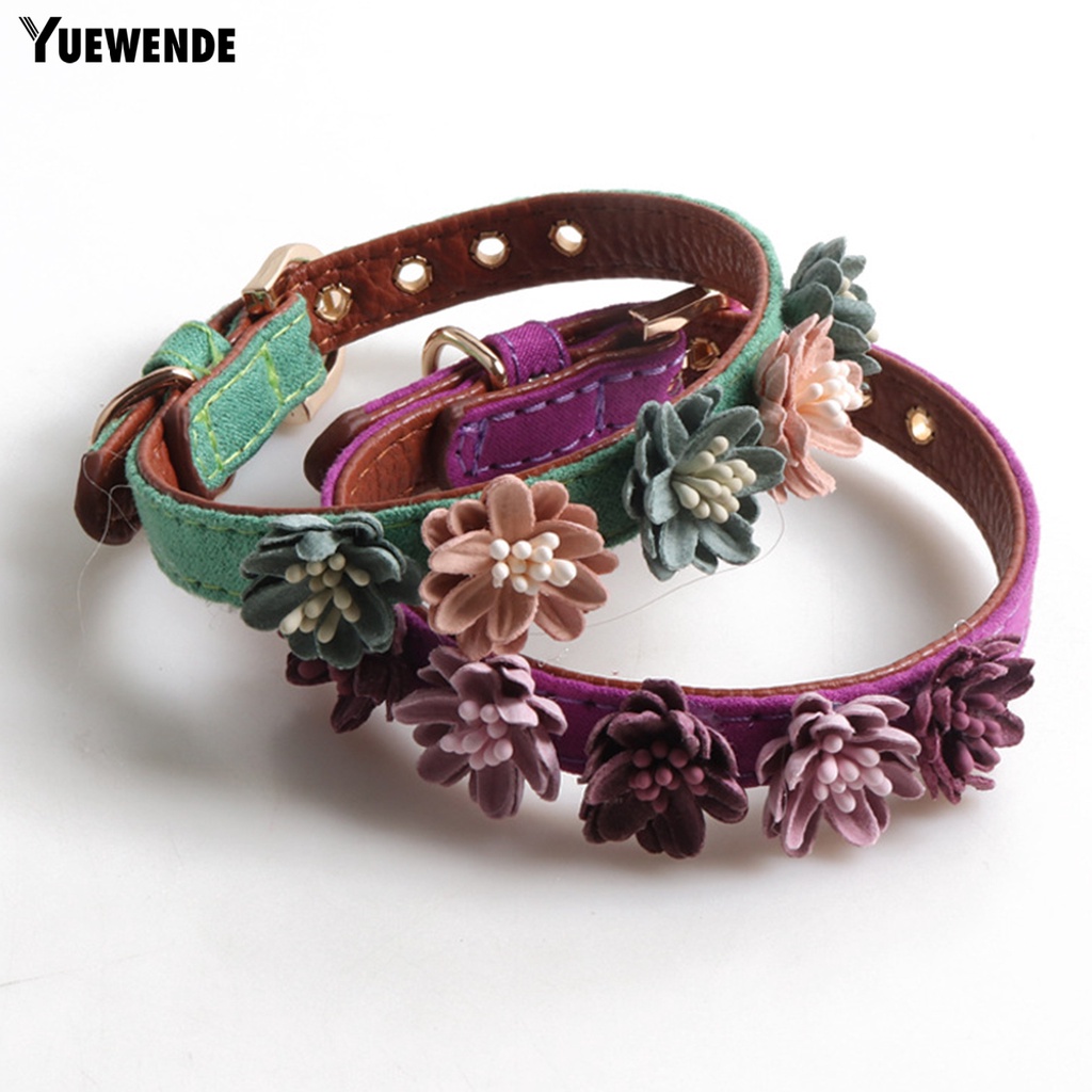 Vòng Cổ Họa Tiết Hoa Có Thể Điều Chỉnh Cho Thú Cưng