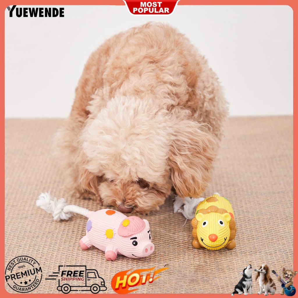Đồ Chơi Gặm Chống Cắn An Toàn Hình Heo / Sư Tử Hoạt Hình Sáng Tạo Cho Thú Cưng YQ.E