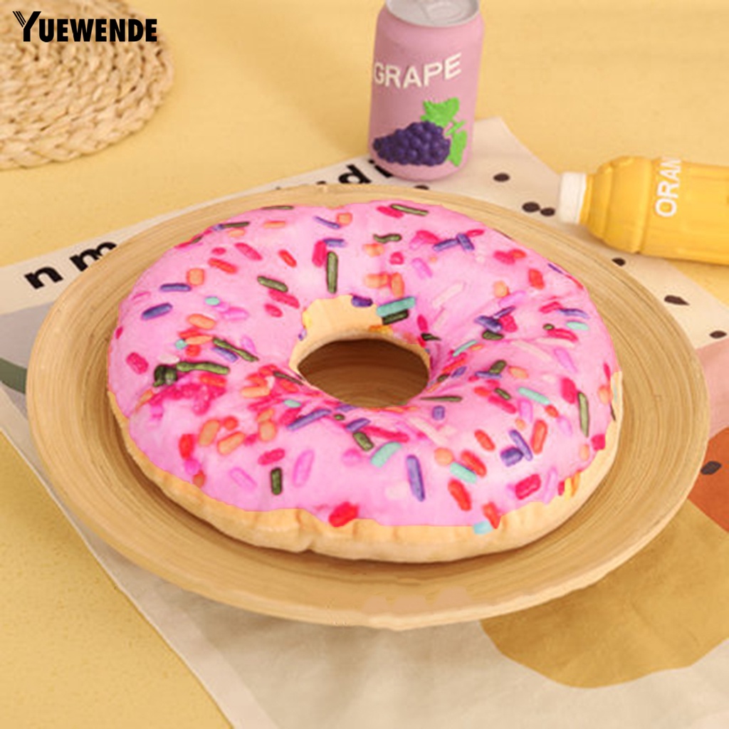 Đồ Chơi Nhai Hình Bánh Donut Có Tiếng Kêu Chống Cắn Cho Thú Cưng