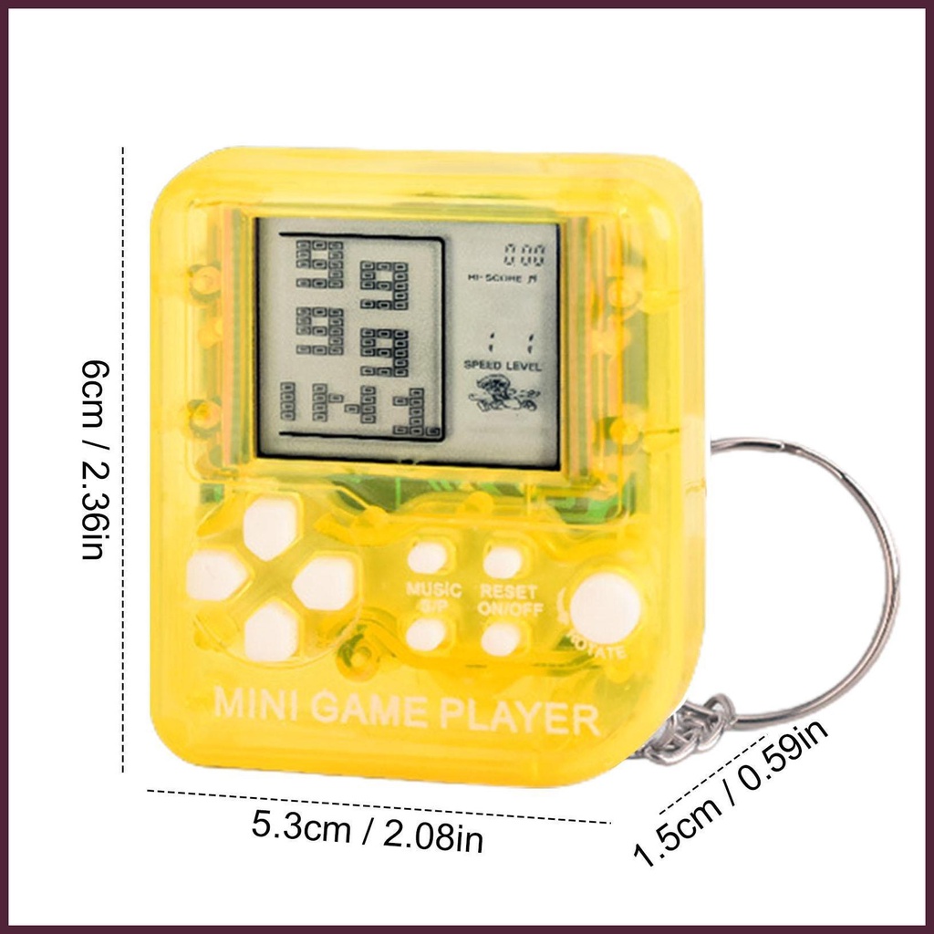 Máy Chơi Game Cầm Tay Mini Có Móc Khóa Dạng Ví Dễ Thương Cho Bé