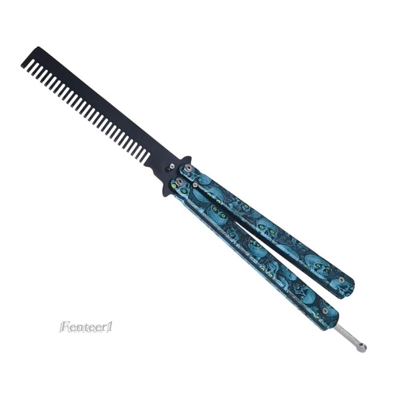 [Fenteer1] Lược Gấp Bằng Thép Không Gỉ Tập Luyện Bướm