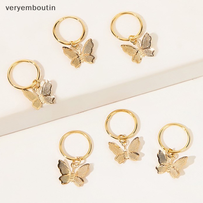 Set 6 Kẹp Tóc Hình Bướm / Ngôi Sao Bằng Kim Loại Thời Trang Cho Nữ