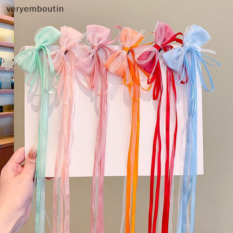 Set 2 Kẹp Tóc Nơ Phong Cách Trung Hoa Cổ Điển Cho Bé Gái