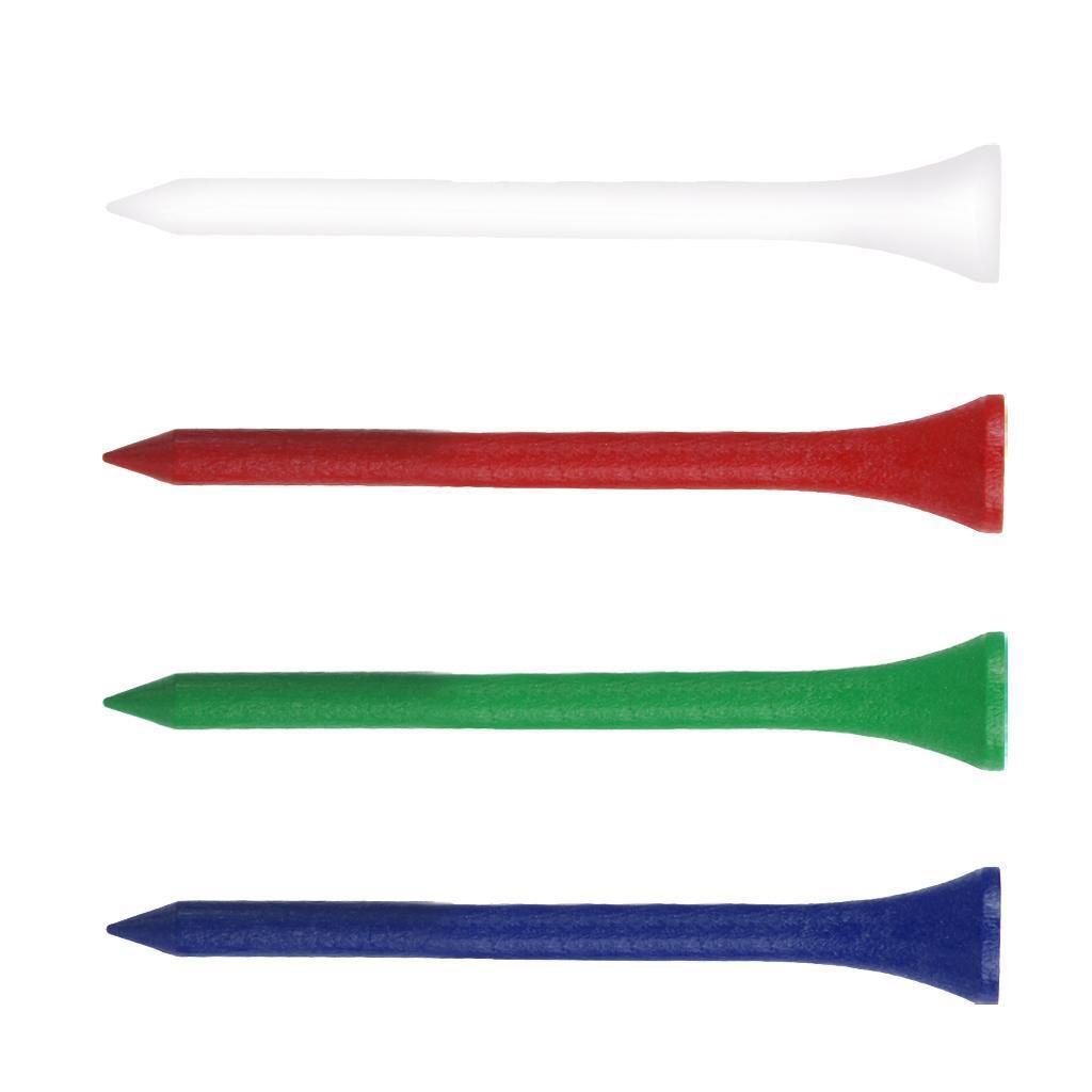 Set 200 Cái 200 Phụ Kiện Đánh Golf Bằng Gỗ Dài 83MM Nhiều Màu Sắc