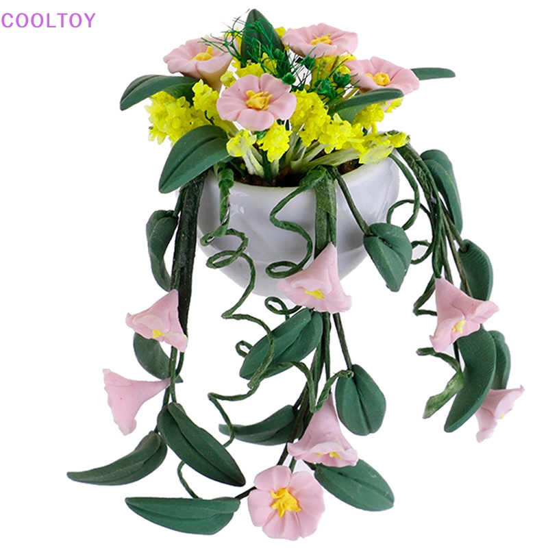 1 Chậu Hoa Mini Trang Trí Nhà Búp Bê Tỉ Lệ 1: 12