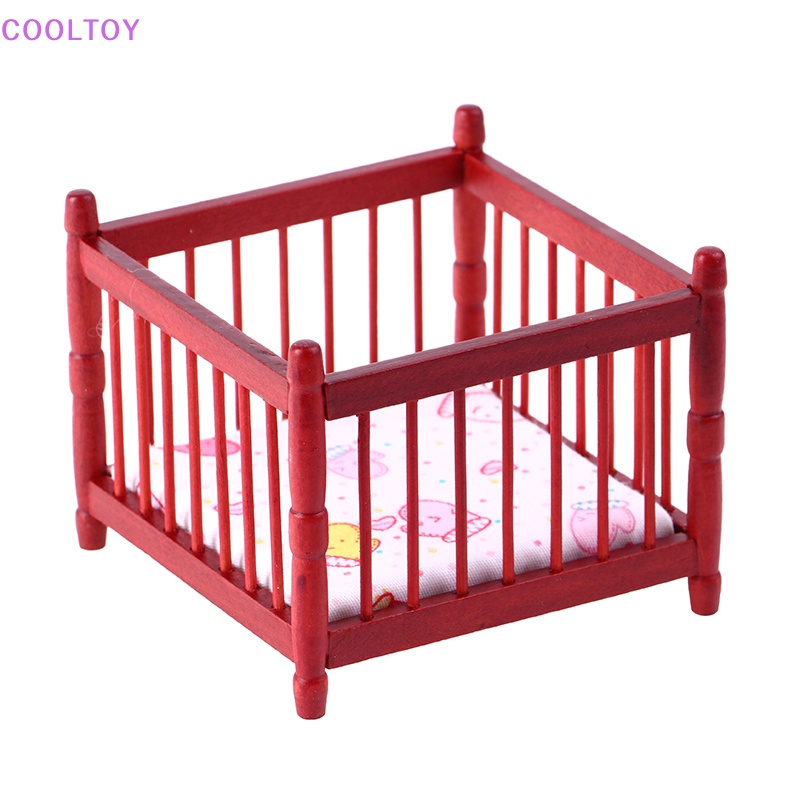 Mô Hình Nôi Em Bé Trang Trí Nhà Búp Bê Tỉ Lệ 1: 12