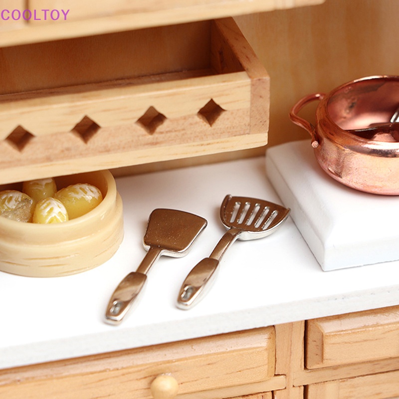 Set 4 Muỗng Xúc Tỉ Lệ 1: 12 Dùng Để Trang Trí Nhà Búp Bê