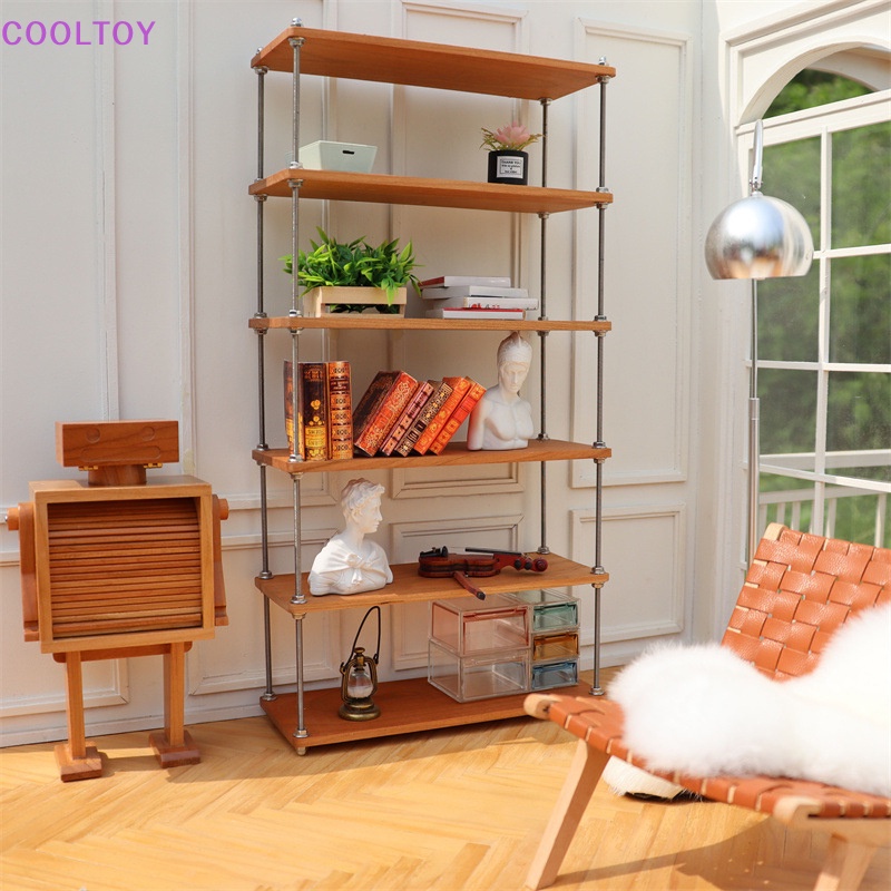 Kệ Đựng Sách Nhiều Tầng Trang Trí Nhà Búp Bê 1: 6