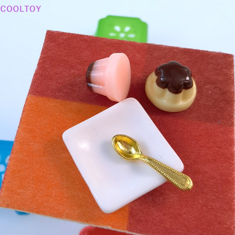 Cooltoy 1 Bộ Mô Hình Bánh Pudding Trái Cây Tỉ Lệ 1: 12 Trang Trí Nhà Búp Bê