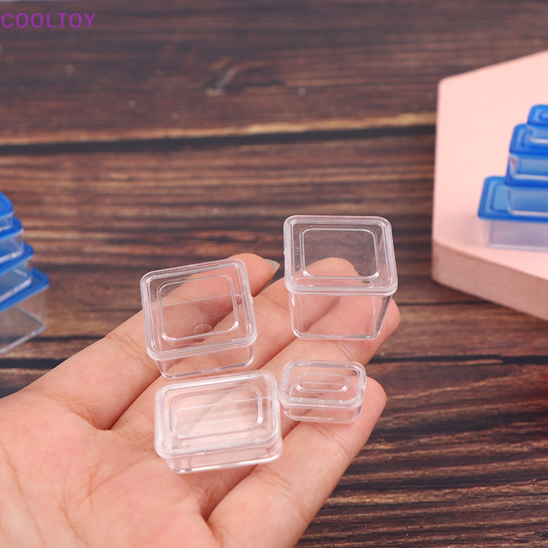 Cooltoy Set 4 Hộp Cơm Trưa Mini 1 / 12 Trang Trí Nhà Búp Bê