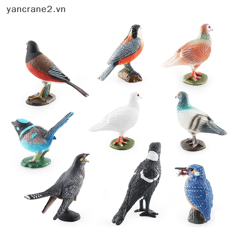 {YAN2} Tượng Chim Đuôi Cá Nhân Tạo Màu Đỏ Bảo Hành {yancrane2.vn}