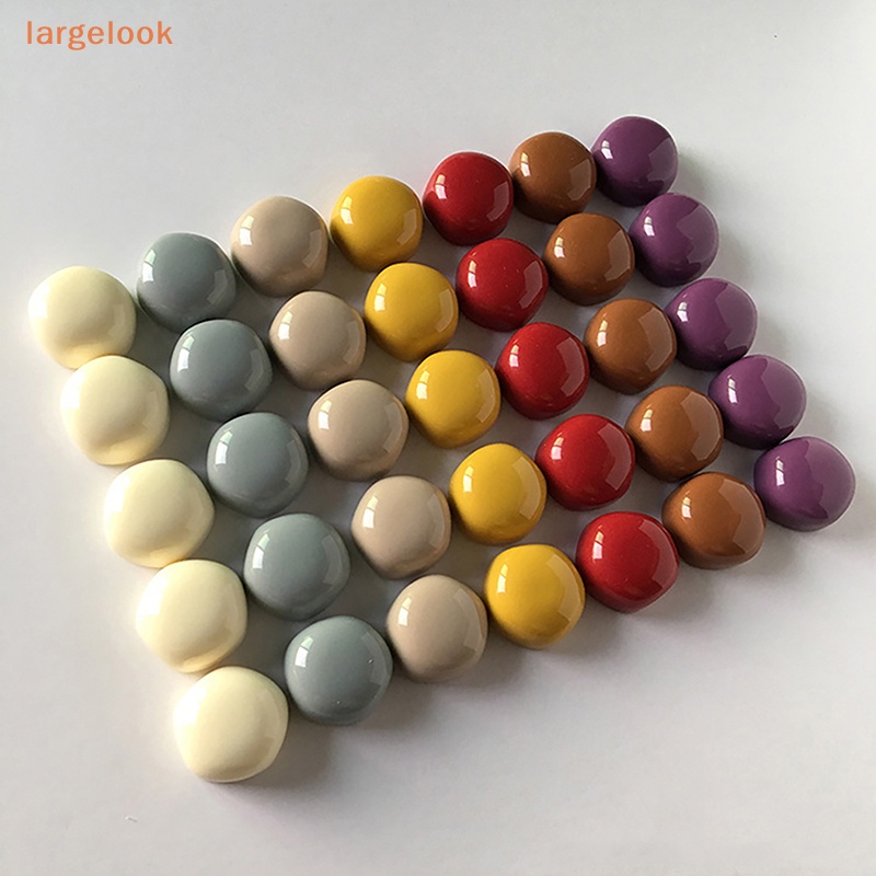 Set 10 Nam Châm Hình Tròn 15mm Nhiều Màu Sắc Trang Trí Tủ Lạnh