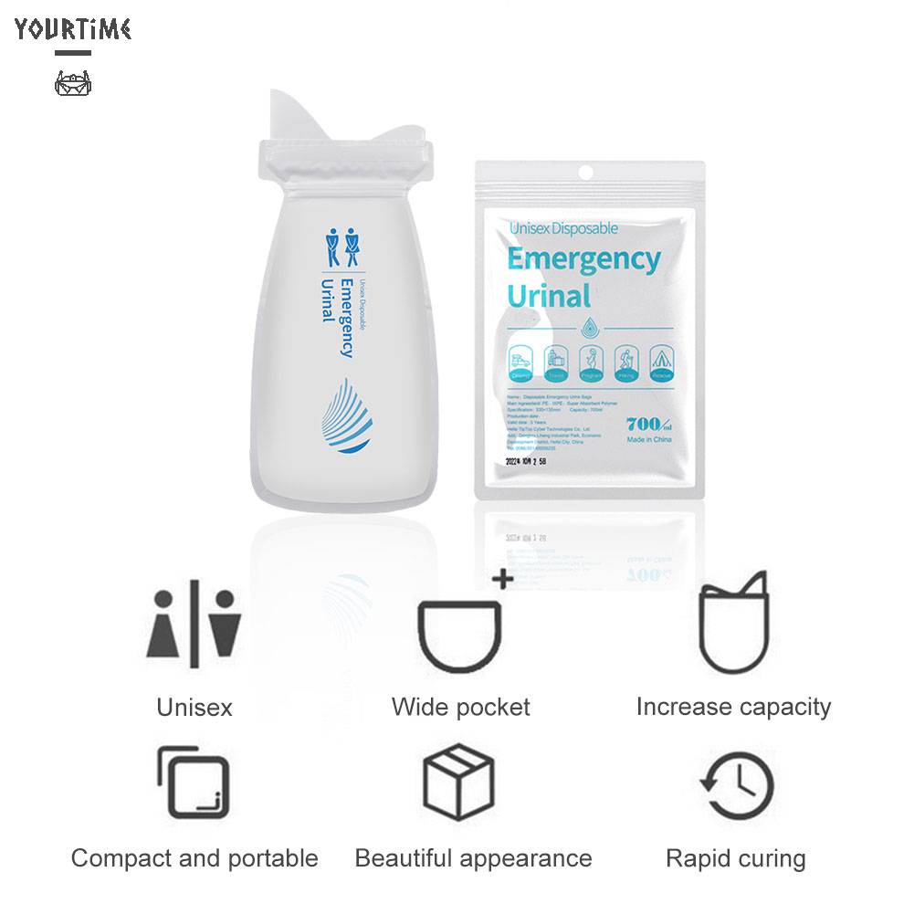 Túi Đi Vệ Sinh 700ml Tiện Lợi Cho Nam Nữ