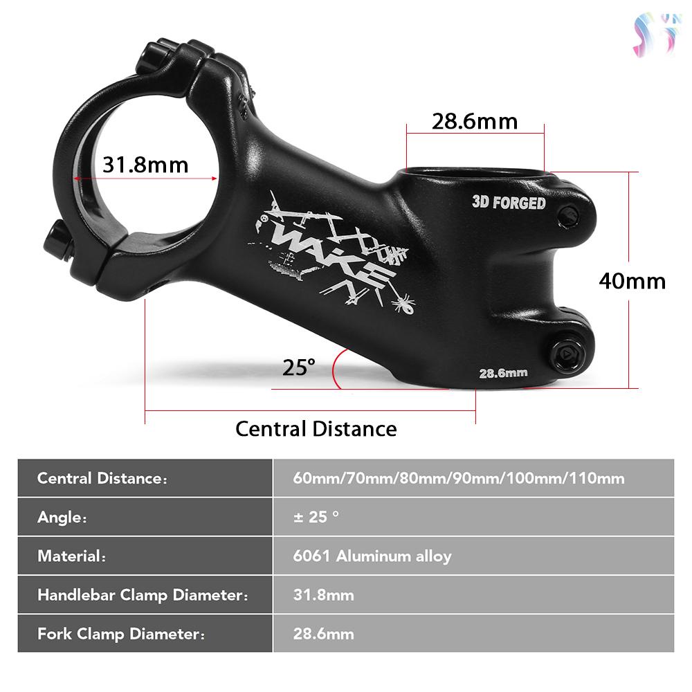 Pô Tăng 25 Độ 31.8mm Siêu Nhẹ Chuyên Dụng Cho Xe Đạp Leo Núi