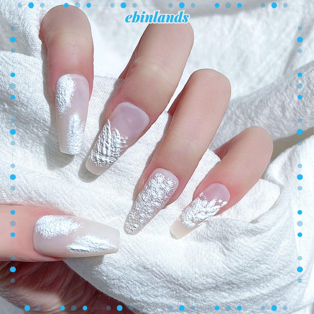 Bộ 24 Móng Tay Giả Che Phủ Toàn Diện Phong Cách Pháp DIY