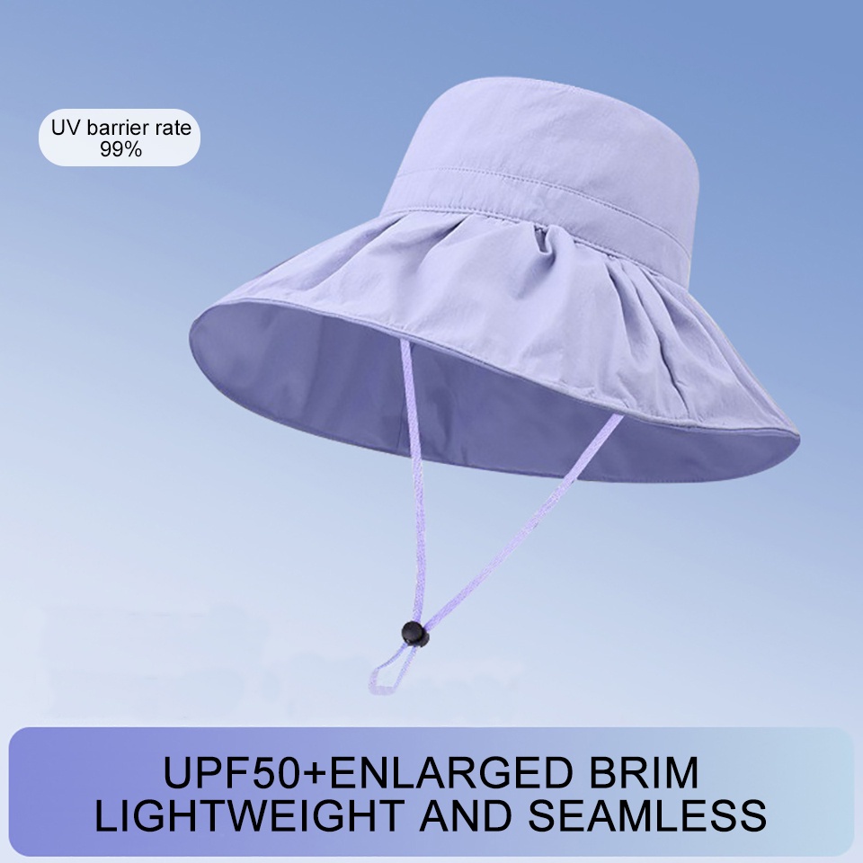 Mũ Rộng Vành Chống Nắng Tia UV Màu Sắc Thời Trang Dành Cho Nữ
