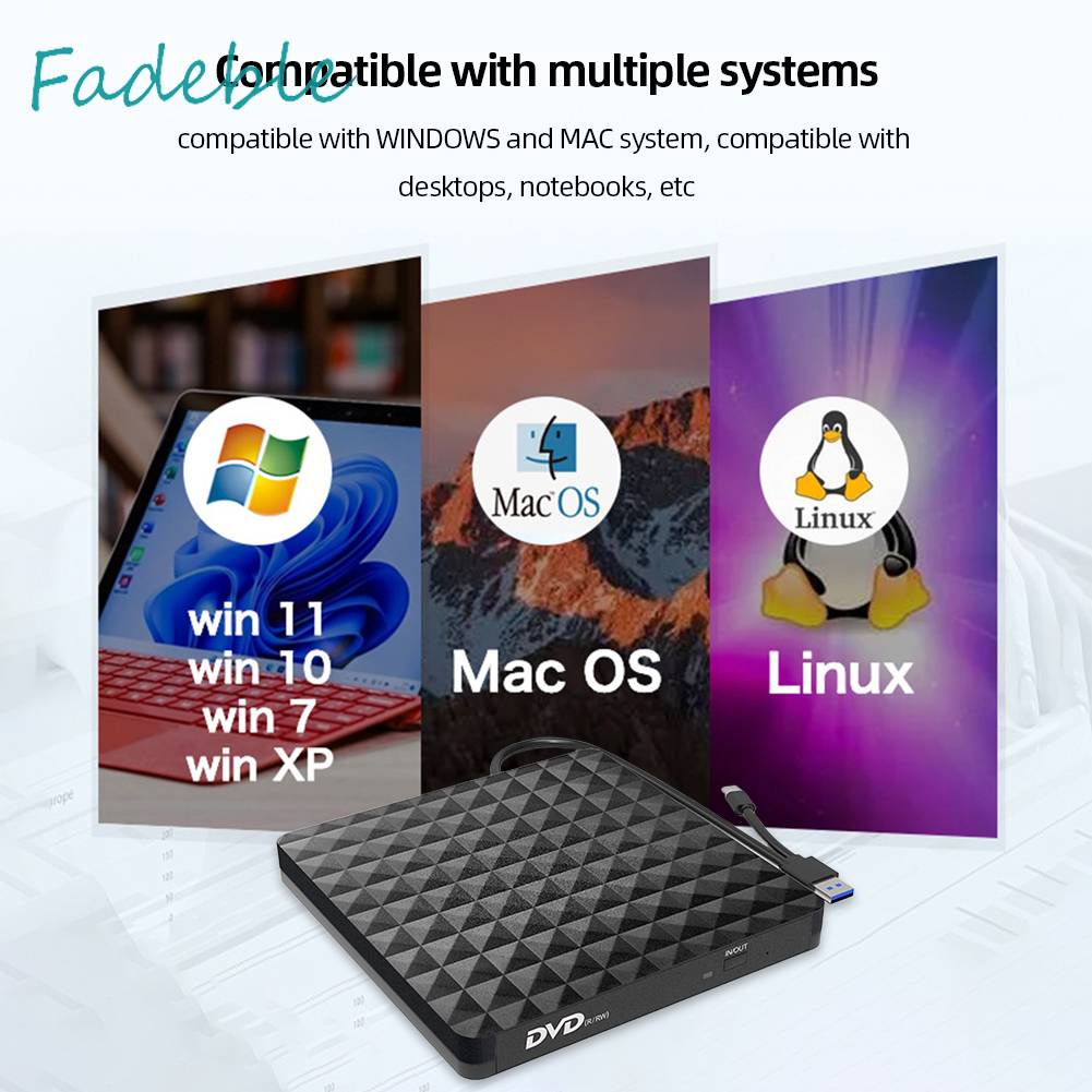 Ổ Đĩa Cứng USB 3.0 Và Type-C DVD RW CD Cho Laptop Notebook PC