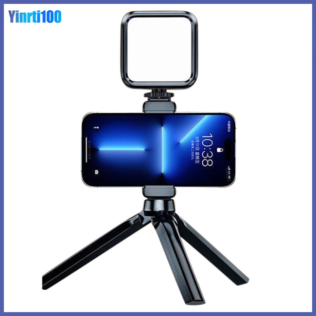 Đèn Chụp Ảnh Rgb Mini Cầm Tay Kèm Kẹp Tripod Tiện Dụng Cho Điện Thoại