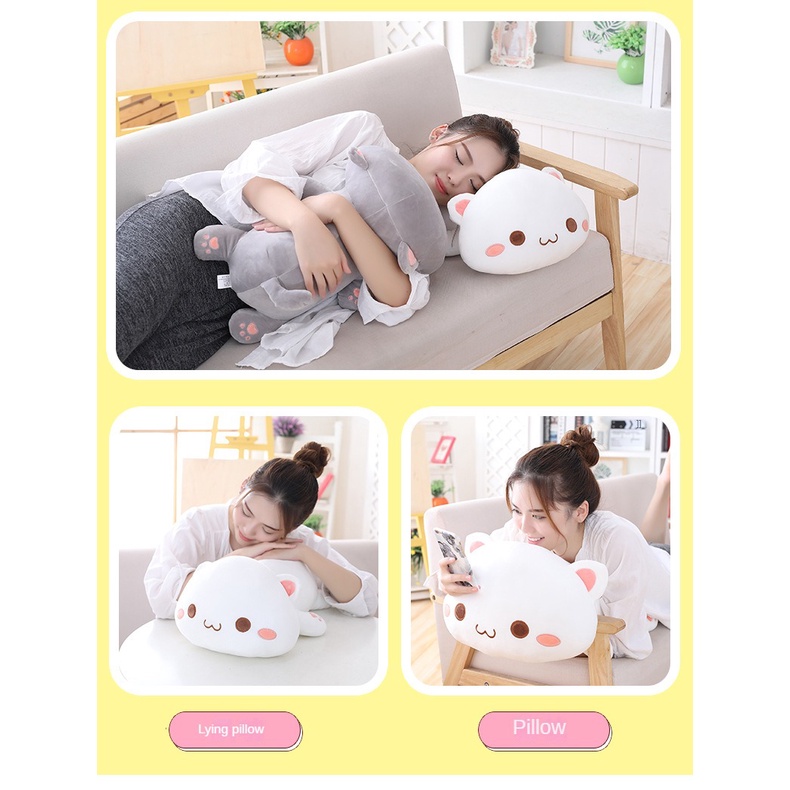 Mèo Nhồi Bông Mềm Mại Dễ Thương Dùng Làm Gối Ôm