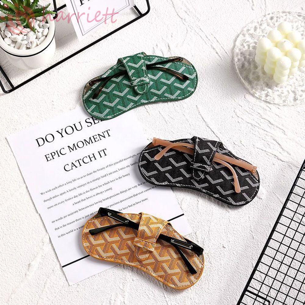 Túi Da PU Đựng Mắt Kính Chống Thấm Nước In Chữ Di Động Thanh Lịch Cho Nữ