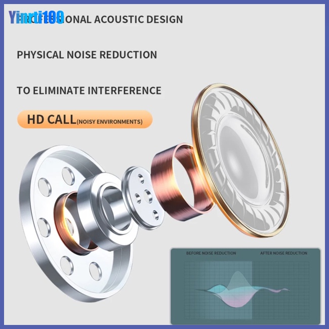 Tai Nghe Bluetooth Không Dây Yinrti Pro6 Điều Khiển Cảm Ứng Tiện Dụng