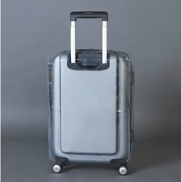 Túi Trùm bảo vệ vali nhựa trong 20-24-28 inch trơn và có viền đen chống nước nhựa PVC