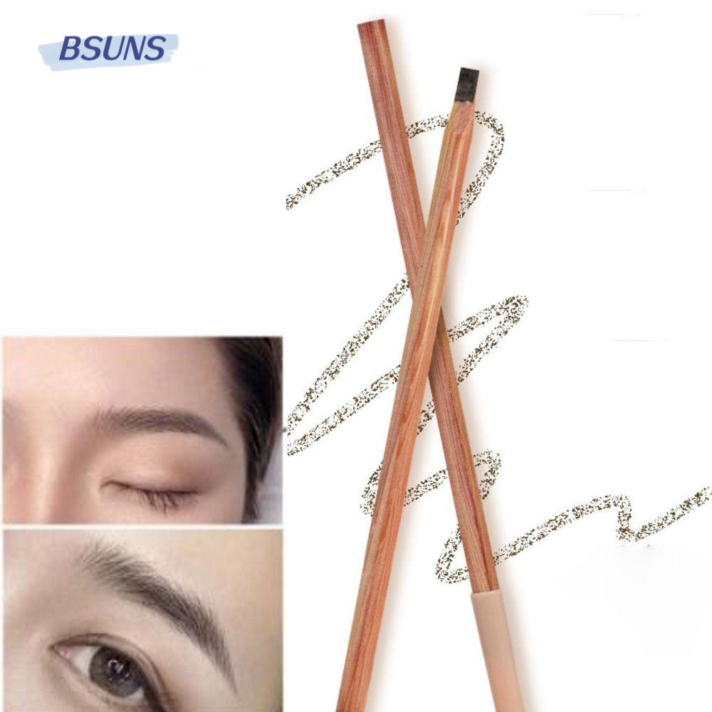Bút Chì Kẻ Lông Mày BSUNS Màu Đen Chống Thấm Nước Dễ Sử Dụng Cho Nữ
