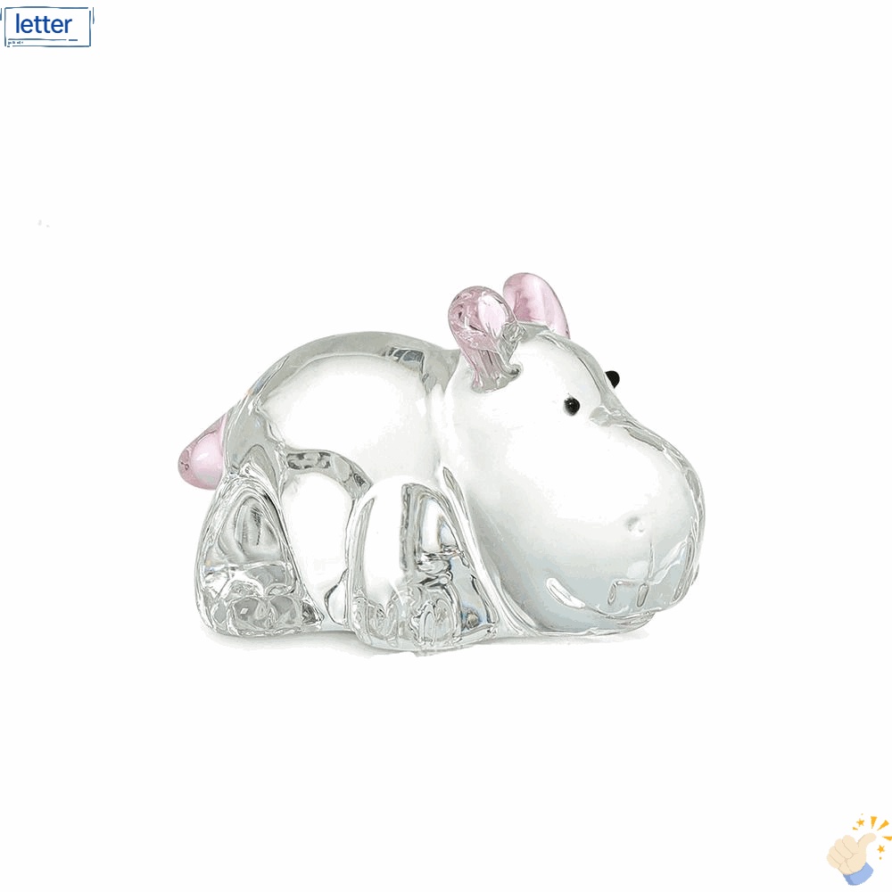 1 Bức Tượng Hippopotamus Nghệ Thuật Bằng Kính|Phụ Kiện Trang Trí Nhà Cửa Kiểu Dáng Độc Đáo Sáng Tạo