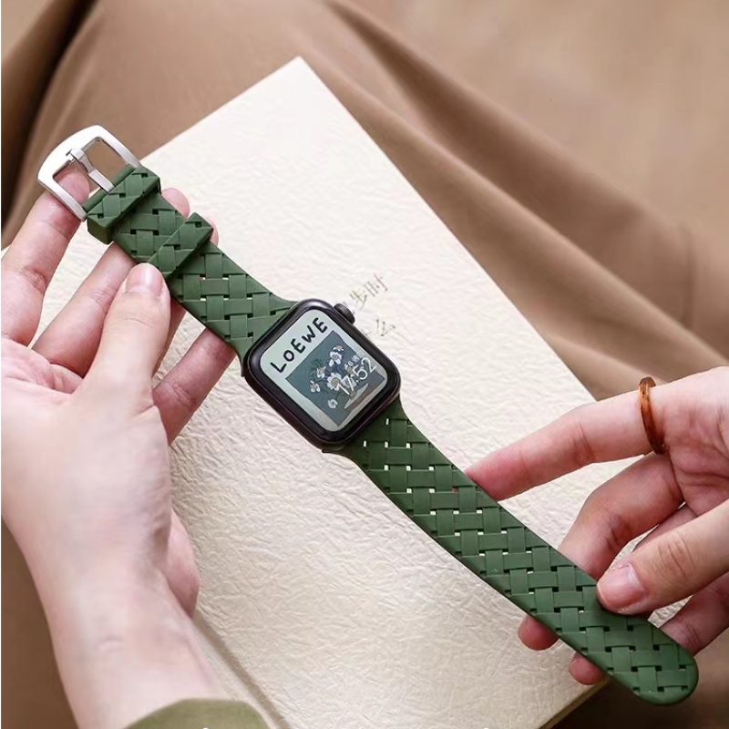 Dây Đeo Đồng Hồ Bằng silicone Cho iWatch Ultra 44mm 45mm 49mm 40mm 38mm 41mm 42mm 3 4 5 6 7 8 SE