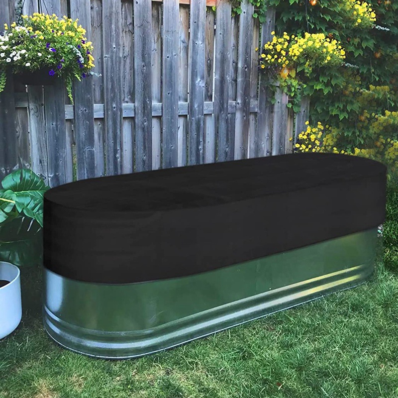 Vỏ Bọc Bể Bơi Hình Oval Bằng Vải Oxford 420D Chống Thấm Nước Kèm Túi Đựng Tiện Dụng