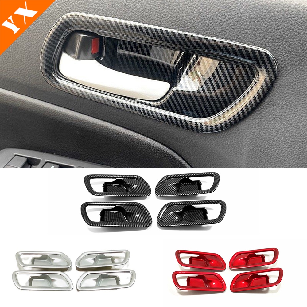 Khung Trang Trí Tay Nắm Cửa Sổ Xe Hơi Honda City 2022-2024 Bằng Sợi Carbon