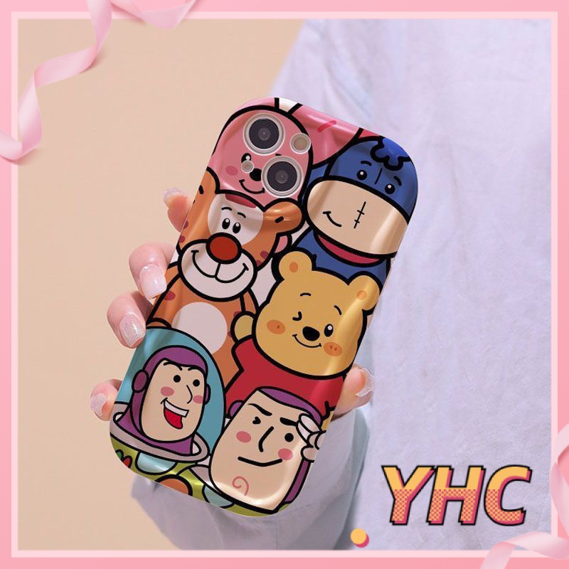 Ốp Lưng iPhone Phim hoạt hình Pooh Bear Toy Story 3D Wave Edge chống chấn động TPU Camera bảo vệ vỏ điện thoại Cho Iphone 6 / 6S / 6splus / se / 7 / 7plus / 8 / 8plus / X / xs / xsmax / 11 / 12 / 13 / 14 / Plus / pro max-225