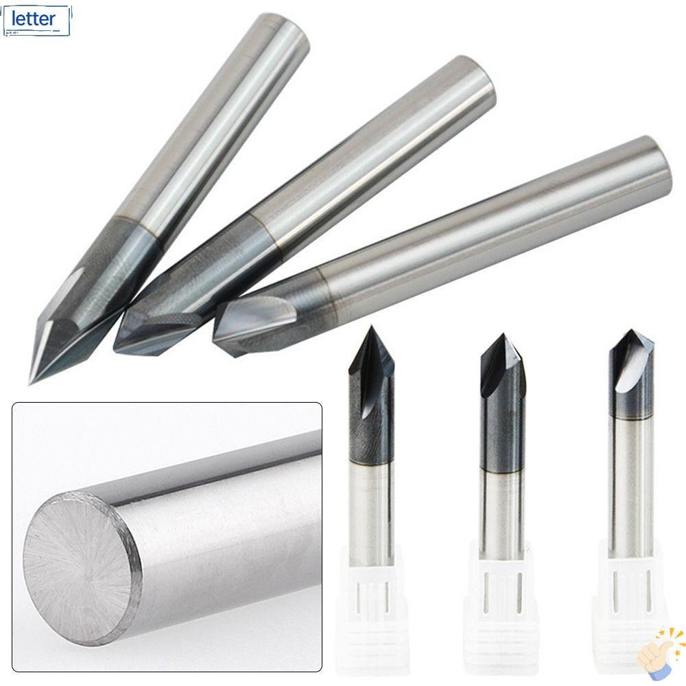 Đầu Vát Thẳng Rãnh Mới 60 / 90 / 120 Độ HRC55 Vonfram Cacbua