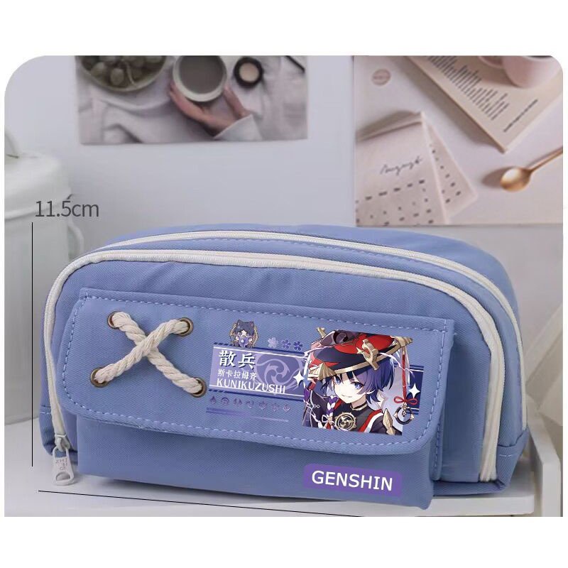 ★Genshin Impact★Hộp Đựng Bút Họa Tiết Hoạt Hình Scaramouche & Wander & Nahida Cho Học Sinh Tiểu Học