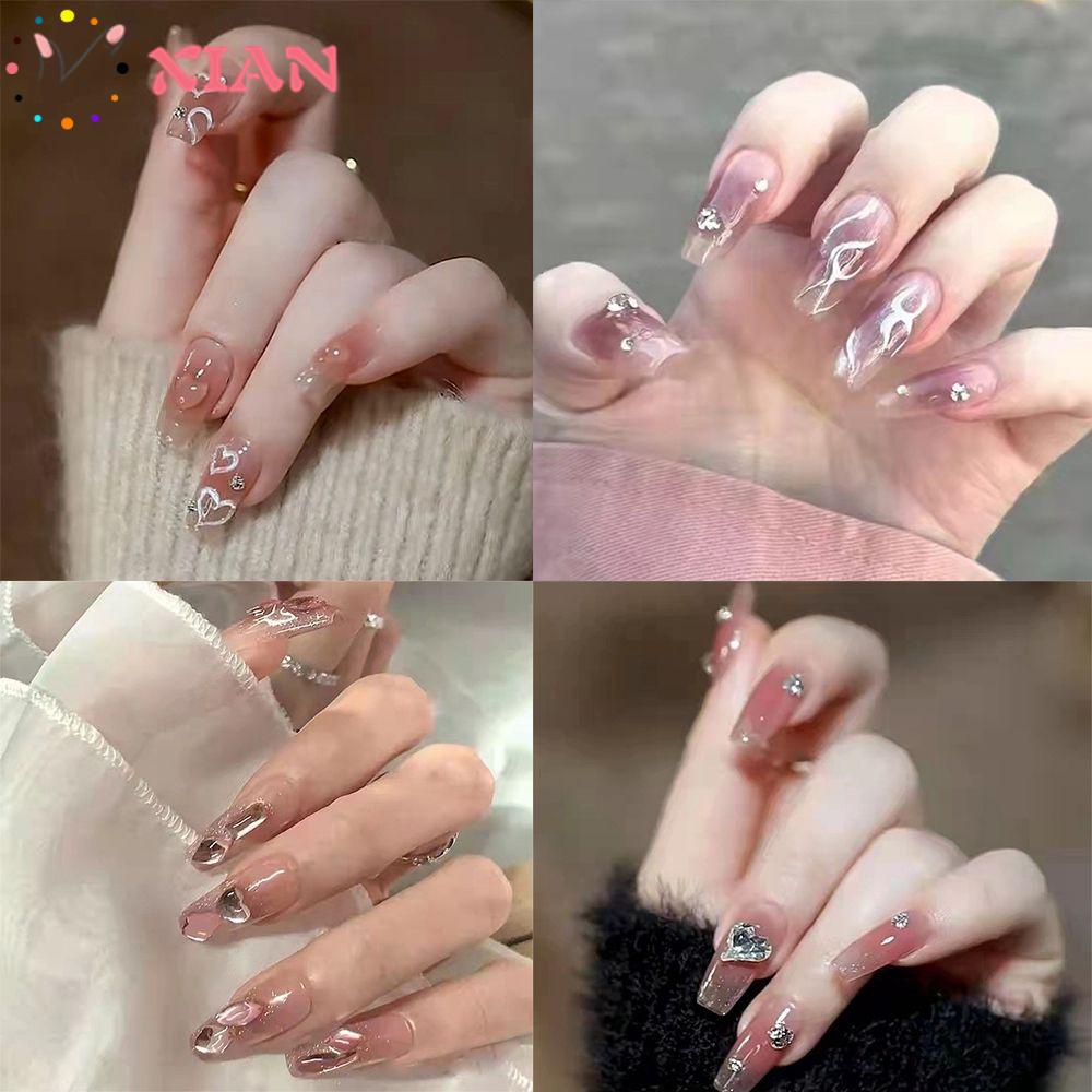 Hộp 24 Móng Tay Giả Có Thể Tháo Rời