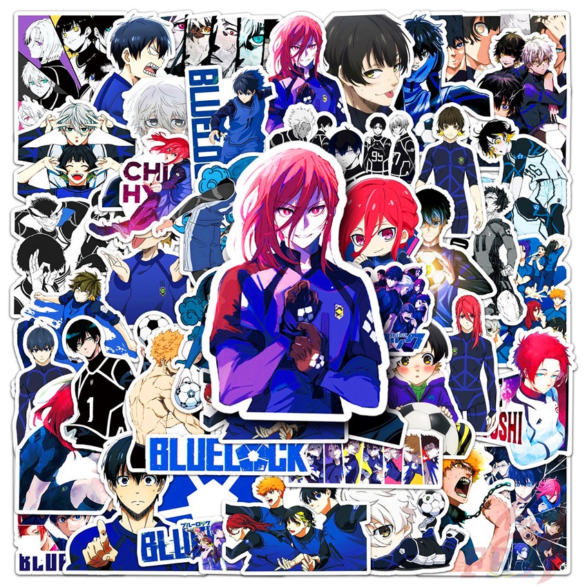 ❉ Set 03 Miếng Dán Màu Xanh Dương Trang Trí Ổ Khóa Series 03 ❉ Bộ 50 Sticker Chống Thấm Nước Họa Tiết Doodle Hợp Thời Trang