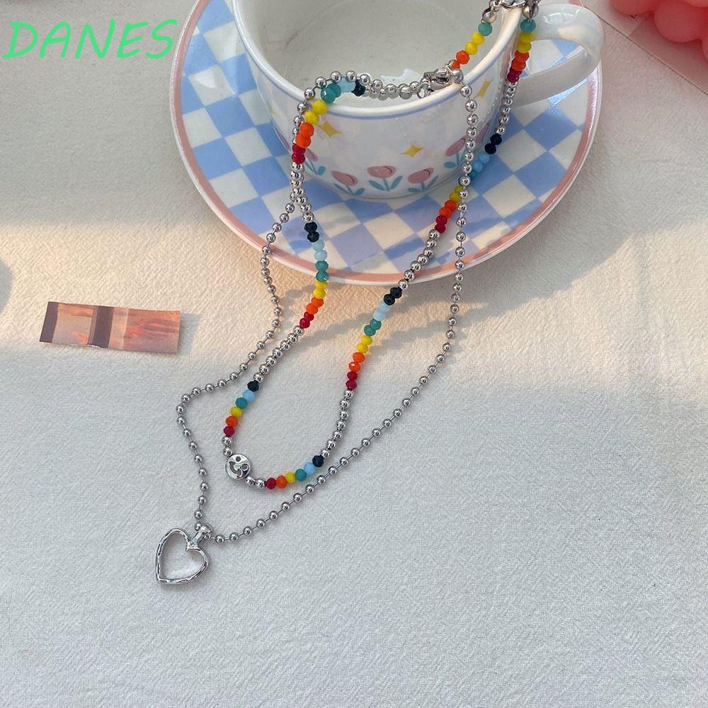 Vòng cổ Mặt Cười Thời Trang|Vòng cổ Acrylic Hợp Kim Nhiều Màu Sắc Dùng Làm Quà Tặng Sinh Nhật