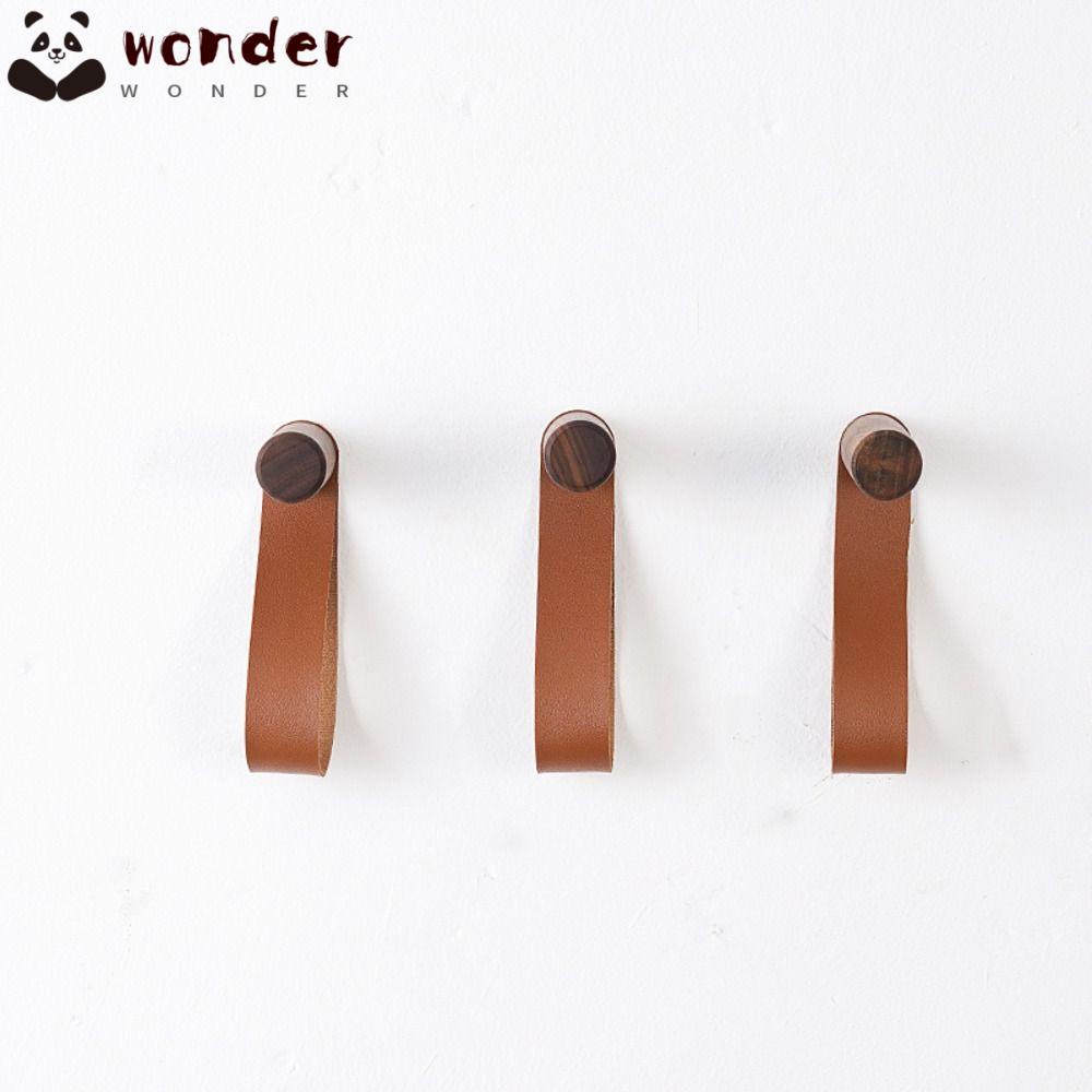 Set 3 Giá Gỗ Treo Tường + 3 Móc Treo Áo Khoác Màu Đen