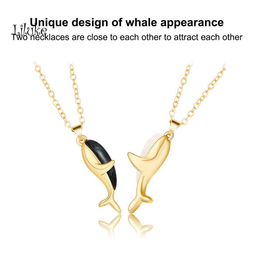 Bộ 2 Vòng cổ Mặt Cá Voi Đáng Yêu Cho Cặp Đôi