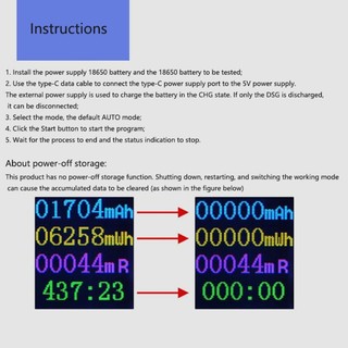 Yao 18650 LCD Display Battery Capacity Tester Module-Digital Checkered Load-Analyzer