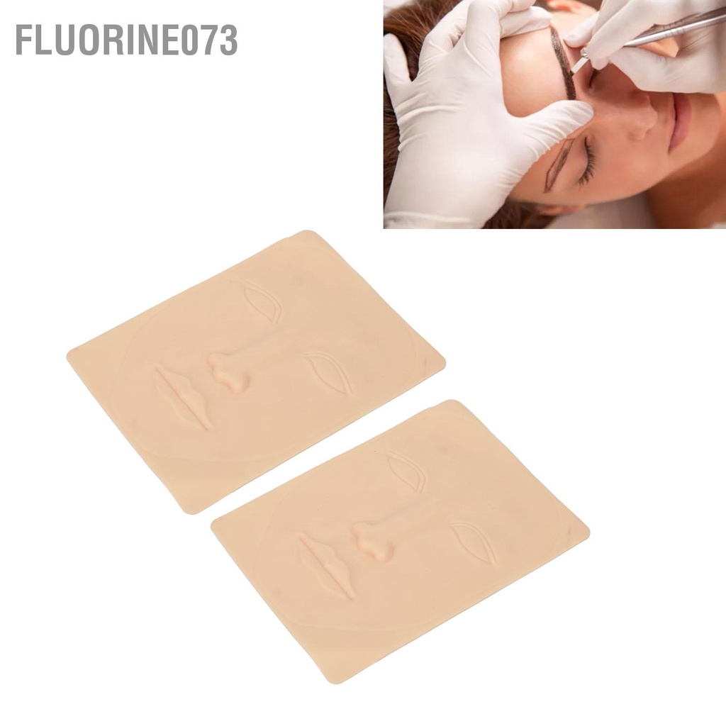 Fluorine073 10 Chiếc Hình Xăm Thực Hành Da Mặt Đôi Mắt 3D Silicone Microblading