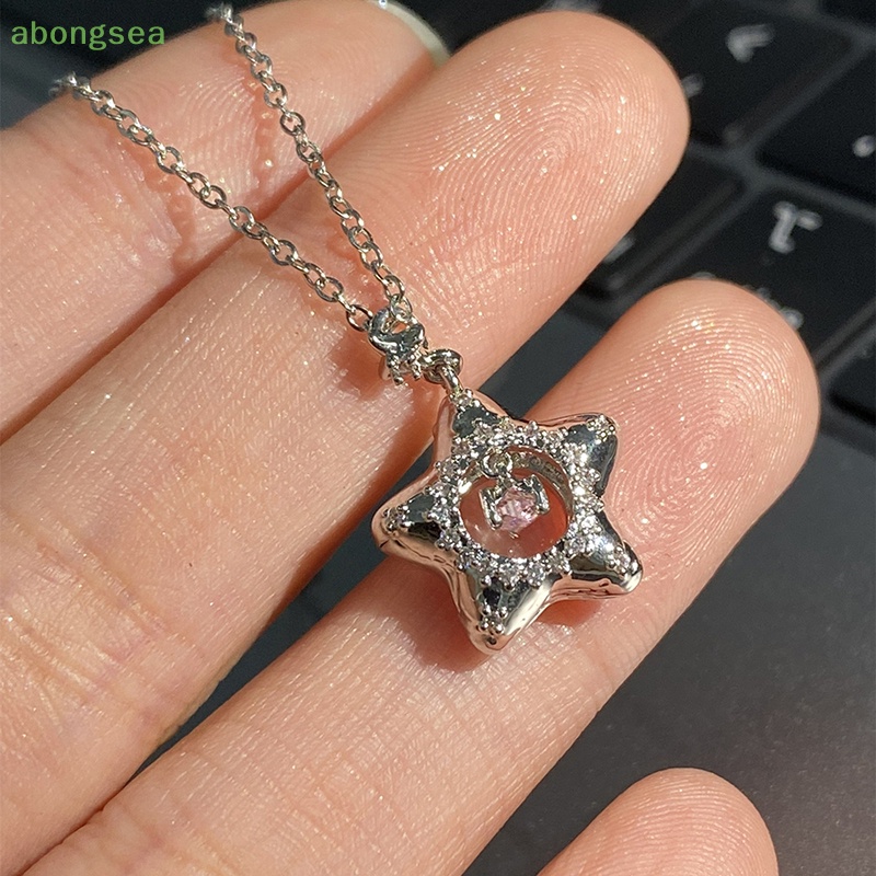 Abongsea Dây Chuyền Mặt Ngôi Sao Điều Ước Thời Trang Cho Nữ