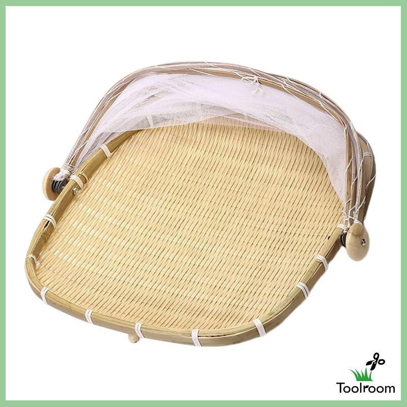 Giỏ Đựng Thức Ăn Kèm Vỏ Bọc Lưới Tiện Dụng Cho Nhà Bếp