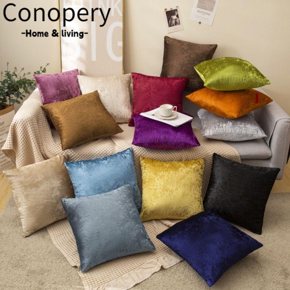 CONOPERY Vỏ Gối Lông Nhung Mềm Mại Trang Trí Nhà Cửa
